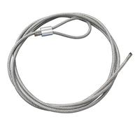 FOMIYES Corde de Fixation Filet de Basket-Ball en Fil D’Acier Plastifié Boucle en Aluminium Accessoire Solide pour Cadre de Panier Usage Intérieur et Extérieur Kit 1 Pièce