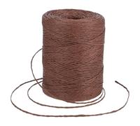 FOMIYES Corde en Papier Raphia Naturel 300 M Ruban de Décoration pour Loisirs Créatifs Ficelle Double Brin Couleur Café Foncé pour Emballage Présent Confection Paquet et Chapeaux DIY