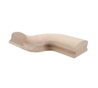 FOMIYES Coude Compatible en Bois Massif Beige de Rampe D'escalier Angle Précis, Coins Arrondis et Courbes Lisses Intérieur Moderne pour Rénovation D'escalier