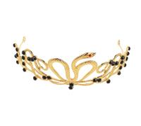 FOMIYES Couronne Serpent Égyptien Dorée Bandeau avec Accessoire de Mariage Anniversaire Halloween Coiffe de Reine pour Fête et Costume
