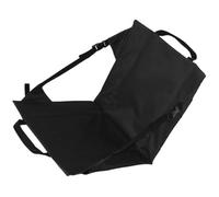 FOMIYES Coussin de Siège Pliant Noir en Tissu Oxford Résistant, Portable et Compact pour Camping, Jardin et Événements Sportifs, Coussin de Chaise Outdoor Pratique et Léger