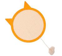 FOMIYES Coussin pour Chat Et Chaton avec Griffoir en Sisal Tapis De Jeu en Bois pour Animaux De Compagnie Meilleure Compagnie