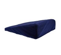FOMIYES Coussin Triangulaire pour Siège Auto Arrière en Polyester et Epe Coussin de Confort Bleu pour Voiture Correcteur d'Assiette Léger et Multifonctionnel pour Voyages en Voiture