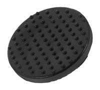 FOMIYES Coussinet de Support en Caoutchouc Noir pour Cric Hydraulique Double Pompe Patin Rond Antidérapant 4 Pièces Sécurisée pour Levage Camping-Car et Voiture