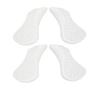 FOMIYES Coussinets en Silicone Transparents pour Soutien Voûte Plantaire, Talonnettes Amortissantes Antidérapantes Demi-pointure, 2 Paires Confortables pour Marche, Course et Port