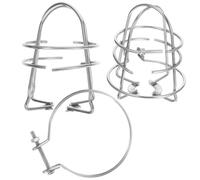 FOMIYES Couvercle de Tête D'arroseur en Acier Inoxydable Capuchon de Tête de Gicleur D'incendie Argenté Protection pour Gicleur Pendent et Mural Installation Facile pour Système