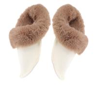 FOMIYES Couvercle Intérieur Chaussure De Trou Chaud Semelles Pour Pantoufles Doublures De Sabots D'hiver Doublures De Sabot En Polaire Pour Adultes Semelles Thermiques Peluche Café