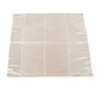 FOMIYES Couverture Ignifuge pour Barbecue de Camping 50 X 50 Cm, Tapis Anti-feu Résistant la Chaleur en Fibre de Verre, Tapis Isolant Extérieur pour Cheminée et Foyer, Protection