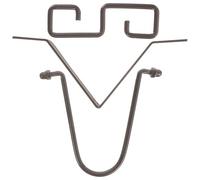 FOMIYES Crochet de Chaîne de Pluie Noir Adaptateur Installation Forme V, Kit 1 Jeu pour Gouttière Sortie, Accessoire Fixation Chaîne Pluie Extérieur Solide en Fer, Compatible Tuyaux