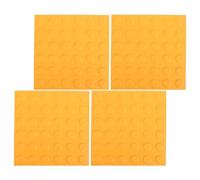 FOMIYES Dalles Aveugles Tactiles pour Trottoirs, Lot de 4 Pavés Sensoriels 25X25 CM, Indications Directionnelles pour Personnes Malvoyantes, Matériau Étanche pour Allées et Jardins