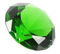 FOMIYES Décoration de Table Mariage Diamant en Cristal de Verre Transparent 6 Cm Ornement Décoratif Vert pour Fête et Événement Presse-Papier en Verre Diamant Scintillants