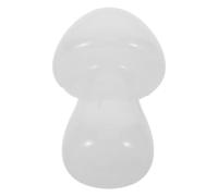 FOMIYES Décoration en Cristal de Champignon Blanc, Statuette Naturelle Compacte pour Contemplation, Bibelot Zen pour Étagère, Jardin ou Terrarium, Petite Sculpture Décorative