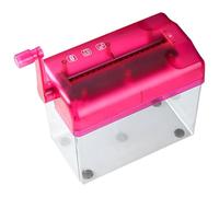 FOMIYES Destructeur de Documents Manuel Compact à Manivelle pour Bureau et Maison, Broyeur Papier Portable Fonction de Protection des Fichiers, Accessoire Pratique pour Usage Quotidien