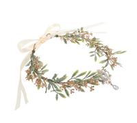 FOMIYES Diadème Floral Artisanal Taille Unique Couronne De Fée En Fleurs Naturelles Dorées Pour Cosplay Mariages Fêtes Médiévales Accessoires Cheveux Élégants