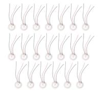 FOMIYES Disque Piézoélectrique 35 Mm, Buzzer en Acier Tripôle Auto-, Capteur Piézo Céramique Fils Soudés, Lot de 20 Pièces pour Micro Guitare et Déclencheur Batterie Couleur Aléatoire