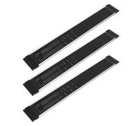 FOMIYES Distributeur Automatique de Boissons à Poussoir 3 Pièces en Aluminium 50mm X 373mm, Organiseur de Canettes Coulissant pour Réfrigérateur, Système Antidérapant pour Rangement