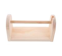 FOMIYES Distributeur de Ruban Adhésif en Bois Naturel Grand Format 13X10X4 CM Dévidoir Manuel Antidérapant pour Bureau et Loisirs Créatifs Support Organiseur Stable pour Rouleaux