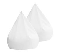 FOMIYES Doublure Intérieure pour Pouf Poire 2pcs en Tissu Maille Respirante et Voile, sans Rembourrage, Réutilisable et Facile à Nettoyer pour Usage Extérieur et Bureau