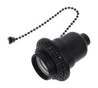 FOMIYES Douille D’ampoule E26 E27 Noire, Bakélite M10 à Cordon | Remplacement Sûr et Résistant à L’usure, 9mm, Cordon 15cm, pour Ateliers et Systèmes de Surveillance