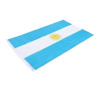 FOMIYES Drapeau Argentin en Polyester Léger Texture Délicate, pour Décoration Extérieure et Défilés, Drapeau National Blanc 90x150 Cm pour Événements Sportifs