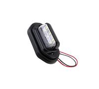 FOMIYES Éclairage Plaque Immatriculation LED 6Led 10-30V Blanc pour Voiture Camion Feu de Position Latéral Solide ABS Sécurité Route