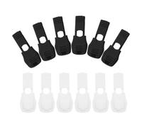 FOMIYES Embouts de Lacets en Plastique 40 Pcs, Clips pour Lacets Chaussures, Boucles Réglables Antidérapantes, Blanc et Noir, Accessoires DIY Couture et Réparation Cordons, Pratiques