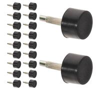 FOMIYES Embouts de Talon Ronds Antidérapants Noirs 10 Mm Lot de 20 Paires pour Remplacement de Talons Hauts Accessoires Réparation Chaussures Femme et Assurent Adhérence