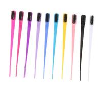 FOMIYES Ensemble de 10Pcs Brosses à Sourcils Multifonctions en ABS Double Tête Brosse et Peigne pour Maquillage et Soin des Cils et Sourcils
