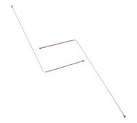 FOMIYES Ensemble de 2 Baguettes de Sourcier en Cuivre Léger Haute Sensibilité pour Détection de Métaux et Trésors Lors de Pratiques Spirituelles et Chasses Archéologiques