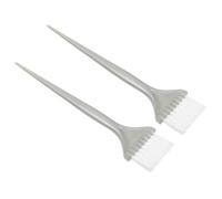 FOMIYES Ensemble De 2 Pièces Peigne Colorant Brosse à Pour Les Cheveux Sèche-cheveux Démêlant Lisse Bol De Pour Les Cheveux Et Kit De Brosse Plastique Grey