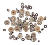 FOMIYES Ensemble de 20 Boutons-Pression en Bronze Vintage Motifs Dessin Animé pour Accessoires de Mode et Paquet à Main