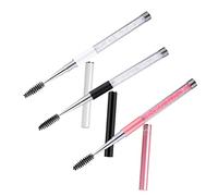 FOMIYES Ensemble De 3 Brosses À À Vis Avec Peigne À Sourcils Et Housse De Pour Voyage Usage Quotidien
