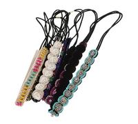 FOMIYES Ensemble de Bandeaux à Cheveux Élégants Faits à La Main avec Perles 7 Pièces Motifs Assortis pour Accessoires de Cheveux Et Couvre-chefs pour Femmes