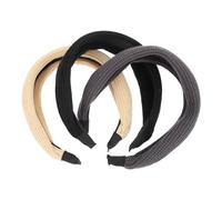 FOMIYES Ensemble De Bandeaux En Tricot Vintage Chic Large Coiffe Pour Le Lavage Du Visage Couvre-chef De Sport Pour Femme