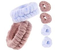 FOMIYES ensemble de bracelet de cheveux lavage visage poignets pour laver visage bandeau de soin peau laver bracelets bandes de lavage