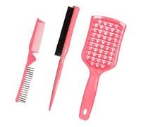 FOMIYES Ensemble de Peignes Coiffure Pliable 3 Pièces pour Salon et Voyage, Peigne Démêlant Antistatique en Plastique Léger, Accessoire Multifonction pour Types de Cheveux