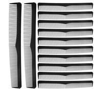 FOMIYES Ensemble De Peignes De Barbier À Dents Fines Et Larges Noirs Pour La Coiffure Et Le Toilettage