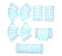 FOMIYES Ensemble de Tubes en Plastique Bleu pour Cage à Hamster, Connecteurs de Labyrinthe DIY, Accessoires Modulables pour Extension de Cage, Tunnel Sécurisé et Facile à Nettoyer, Jouets