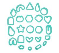 FOMIYES Ensemble d'Emporte-Pièces 24 Pièces pour Bijoux en Argile Polymère, Motifs Végétaux pour Fabrication Artisanale de Boucles d'Oreilles à Domicile