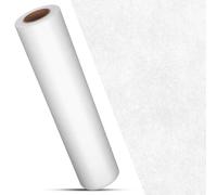 FOMIYES Entoilage Thermocollant Double Face Blanc Non-Tissé Stabilisateur de Tissu pour Couture Matelassage et Bricolage Adhésif Haute Résistance Léger et Facile à Appliquer