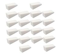 FOMIYES Éponge à Ongles Dégradée Blanche de Coin, 48 Pièces, Éponges Cosmétiques Lavables pour Manucure et Nail Art Professionnel