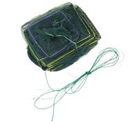 FOMIYES Épuisette Pliable à Crevettes 2,6 M 13 Sections 8 Trous en Nylon Résistant, Panier à Poissons Portable pour Pêche en Rivière et Mer, Cage Filet Multifonction pour Crabes et Petits