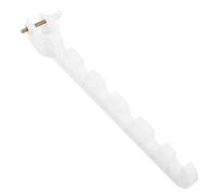 FOMIYES Étendoir à Linge Pliable sans Perçage 1 Pièce Blanc, Support Multifonctionnel Autoportant, Compatible Barre 2,7-3,2 Cm, pour Buanderie, Chambre et Organisation du Linge