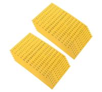 FOMIYES Étiquettes Autocollantes pour Clés à Douille Jaunes 20 Feuilles Adhésives pour Organiseurs D’Outils Classification Rapide et Solide pour Boîtes à Outils et Coffrets de Douilles