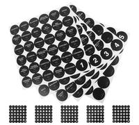 FOMIYES Étiquettes Autocollantes Rondes de 35 Millimètres pour Bouteilles D'épices, Lot de 10 Feuilles Total 360 Autocollants, Étiquettes Cuisine Pré-imprimées pour Classification