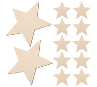 FOMIYES Étoiles en Bois à Décorer 30 Pièces 10 CM DIY Loisirs Créatifs Décorations de Noël Bois Brut Rondelles D’Étoile Décoration Murale Suspendue Sapin Fêtes