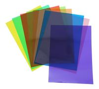 FOMIYES Feuilles de Cellophane Colorées A3 Transparentes 9 Pièces Film Cellophane PVC Multicolore pour Loisirs Créatifs Emballage Présent et Décoration Artisanale