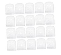 FOMIYES Feuilles De Masque Facial Prédécoupées Visage 100 Pcs Taille Unique Tissage Fin Pour Soins Du Visage Esthétique Professionnel