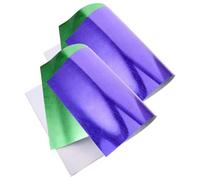 FOMIYES Feuilles de Vinyle Thermocollant Phosphorescent 4 Pièces Vert et Bleu Matériau Flexible pour Transfert Thermique sur T-Shirts Kit de Vinyle Lumineux pour Personnalisation