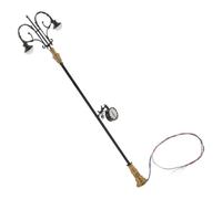 FOMIYES Figurine de Mini Lampadaire Noir 1/75 pour Éclairage Public Paysager et Décor Miniature, Accessoire D’Éclairage pour Modélisme Ferroviaire et Décor de Table à Sable